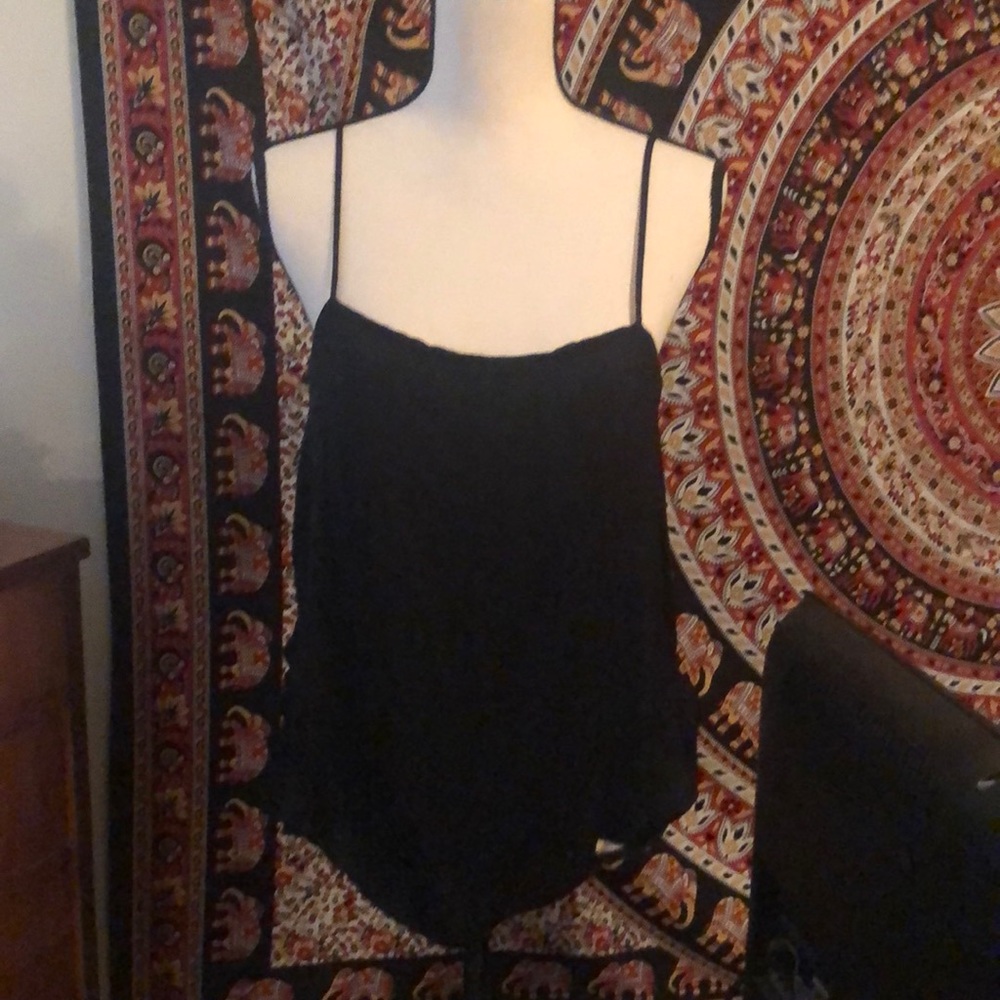 Black tank top